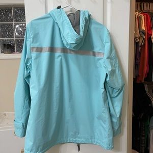 Ladies Rain jacket. Aqua.